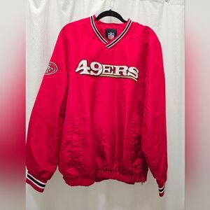 NFL 49ers Bold Red Team Jacket